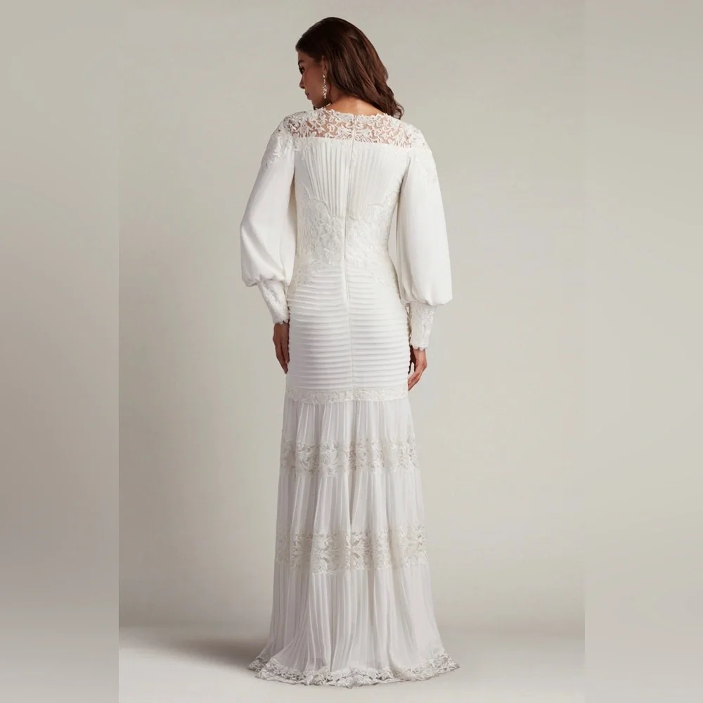 TADASHI SHOJI - SILVERADO BLOUSON SLEEVE GOWN - Picture 2 of 6